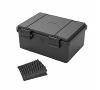 Wswqop Valigetta Porta Attrezzi Impermeabile Stagna Resistente Urti Scatola Protettiva per Strumenti con Chiusure Resistenti E Struttura Rinforzata con, JSJM1813T Nero Con Spugna