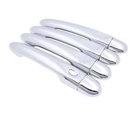 WSX5FC Decorativa Maniglia Esterna Dell'auto Per Megane 3 MK3 III Per Scala 2009~2017 2015 Auto Imitazione Maniglia In Fibra Di Carbonio O Chrome Maniglie Delle Porte Copertura Accessori