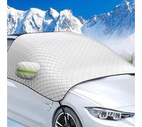 WSXCDE Copertura Parabrezza Auto, per Hyundai i10 LA BA PA 2018 2019 2020 2021 2022 2023 2024 2025 Ripiegabile Copertura Parabrezza Auto Ultra Spesso, Protezione Parabrezza Antighiaccio Anti-UV