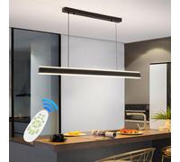 WSXEDC Luce Moderna Del Pendente Del LED, Luci Dimmerabili Dell'Isola Della Cucina Lampadari Neri Di Pranzo Della Plafoniera Per Il Bar Del Soggiorno Dello Studio Dell'Ufficio 100cm