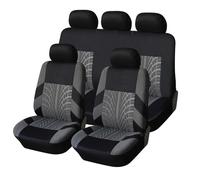 WSYLJX Auto Coprisedili Set per Opel Mokka/Mokka X 2012 2013 2014 2015 2016 2017 2018 2019, Set Coprisedile Anteriore E Posteriore Copri-Sedile Confortevole Traspirante Accessori,Grey