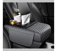 WSYLJX Cuscino Bracciolo Auto per Saturn Outlook Saturn Relay Ion Aura Astra, AntiGraffio Pelle Console Centrale Pad con Tasche Laterali Accessori Interni,Beige