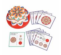 Wsymxuo 36 Pezzi Torre a Fiore Forme e Colori Blocchi a Forma di Fiore Motricità Fine Puzzle di Impilamento Floreale per Prescolari, Aula