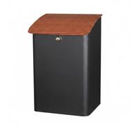 Wsymxuo Armadietto Postale da Esterno -Intrusione Cassetta Postale da Parete Grande Capacità Scatola Portapacchi per Ingresso, Marrone