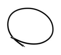 Wsymxuo Collana con Catena in Gomma Nera E Chiusura in Ottone, Lunghezza 60 Cm, 3 pezzi