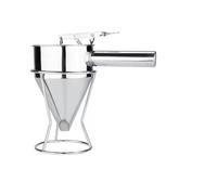 Wsymxuo Imbuto Dosatore a Pistone Dosatore con Supporto Professnale Imbuto Colatore per Pasticceri, Cuochi, Cucina, 1200ml, Foro 21mm, Manico Rimovibile, Foro 21mm