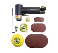 Wsymxuo Levigatrice Pneumatica con Platorello da 2 Pollici Leggera Levigatrice Pneumatica Bassa Vibrazione Utensile per, Nero, style to 2