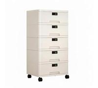 Wsymxuo Mini Cassaforte da Tavolo Antipolvere e Anti-Umidità Cassettiera Portadocumenti Chiudibile Grande Capacità Portagioie a Cassetti per Impiegati, Studio, Modello Alto - 5 Strati