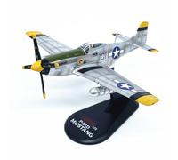 Wsymxuo Modellino Aereo da Caccia Storico Stabile Modello di Aereo Pressofuso Durevole Modellino di per Vetrina, Ufficio, P-51D Mustang 1 72, 15° Gruppo Caccia, Ojema