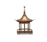Wsymxuo Pagoda Ottagonale Stile Cinese Moderno Modello Architettonico Pagoda Fatto a Mano Arredo Decorativo per Hotel, Pagoda A 2 Livelli, 200 200 270 Mm
