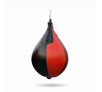 Wsymxuo Pera da Pugilato Rinforzato Pera Professionale Speed Palla Passante per Pugili, Rosso E Nero, Palla da velocità con Giunzione Rosso-Nera Versione Normale