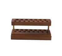 Wsymxuo Portapenne e Attrezzi in Legno Multifunzionale Rastrelliera da Tavolo Multiforo Design a 2 Livelli Portautensili per Artisti, Artigiani, Studio