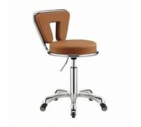Wsymxuo Sedia da Parrucchiere Schienale con Apertura Centrale Sedia da Salone Imbottita Arredo Professionale per il Centro Estetico, Rosso