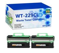 WT-229CL Scatola di toner di rifiuti compatibile per stampante Brother DCP-L3515CDW HL-L3220 MFC-L3740CDW DCP-L3520CDW HL-L3220CW MFC-L3740CDWE DCP-L3520CDWE, ad alta resa 60000 pagine,Black-2 pack