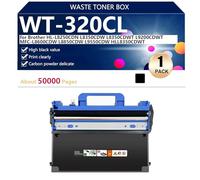 WT-320 ontenitore per Toner di Scarto Ricambio per Brother HL-L8250CDN L8350CDW L8350CDWT L9200CDWT MFC-L8600CDW Stampanti, 50000 Pagine,Black-1 pack