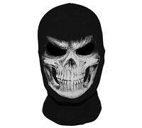 WTACTFUL Passamontagna con Immagine di Teschio, Perfetto per Travestimenti da Fantasma o da Morte per Halloween
