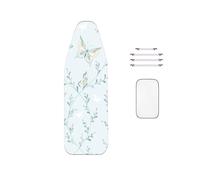 WTAIS Cotone - ASSE Stiro Coperture, Ispessito - Design a 2 Strati Butterfly Print Extra Large XXL160x60cm - Copriasse da Stiro, per ASSE da Stiro a Vapore - Coperchio di Ricambio