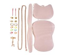 WTAXBH Fogli di Tela a Rete di Plastica Set di 1 Maglia ausiliaria in plastica for, Kit for Borsa Artigianale, Materiali for, a Mano, a Tracolla, Copertura in Rete, Accessori for Borse(Color-08)