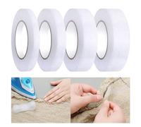 WTAXBH Orlo Svelto 4 pezzi 50M nastro adesivo for fusione su entrambi i lati del tessuto nastro for orlo senza cuciture nastro termoadesivo adesivo for pantaloni abiti accessori di abbigliamento.(4)