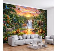 WTD - Decalcomanie da camera da letto per bambini e bambine, motivo | Decorazione murale con natura, animali, ecologia, africa, moda, decorazione per la casa, soggiorno, camera dei bambini