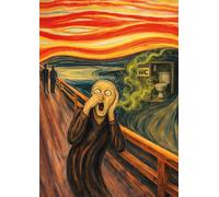 WTD - Quadro da parete per WC, formato DIN A4, parodia per bagno e WC degli ospiti, stampa diretta su pannello da 2 mm, leggero e stabile