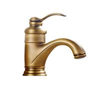 WTEPNQQDI Rubinetti for Bagno Rubinetto for lavabo for in Ottone Antico for for for Singolo a 1 Foro,Rosa(Antique)