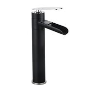 WTEPNQQDI Rubinetto for lavabo da Bagno Rubinetti for for con Maniglia Singola monoforo for retrò Nero for for Foro Singolo,Bianco B(Black B)