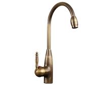 WTEPNQQDI Rubinetto for lavello da Cucina retrò, Rubinetto for Bagno Vintage, for in Ottone Antico, rubinetti for Neri, for Alto, for a Foro Singolo in, C(Antique D)