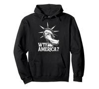 WTF America Statua della Libertà Cry Felpa con Cappuccio