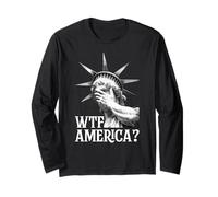 WTF America Statua della Libertà Cry Maglia a Manica