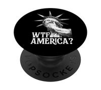 WTF America Statua della Libertà Cry PopSockets PopGrip Adesivo
