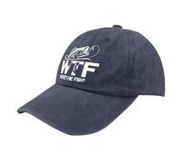 WTF Dov'è Il Pesce Cappelli per l'Uomo Che Pesca Qui Fishy Fishy Cappelli per Gli Uomini Baseball Divertente Trucker Uomo Nero Gym Caps Blu Navy
