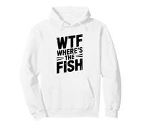 WTF Dov'è Il Pesce Passione di Pesca Divertente Felpa con Cappuccio