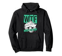 WTF Dov'è il traghetto Funny Summer Island Travel Sea Humor Felpa con Cappuccio