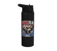 WTF è un chilometro 4 luglio Meme divertente Bootleg Stainless Steel Insulated Water Bottle