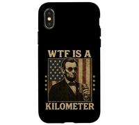 WTF è un chilometro Abraham Lincoln 4 luglio bandiera americana Custodia per iPhone X/XS