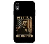 WTF è un chilometro Abraham Lincoln 4 luglio bandiera americana Custodia per iPhone XR
