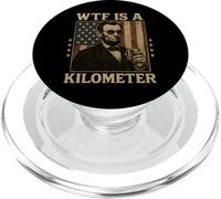 WTF è un chilometro Abraham Lincoln 4 luglio bandiera americana PopSockets PopGrip per MagSafe