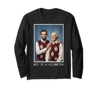 WTF è Un chilometro Abraham Lincoln George Washington Maglia a Manica