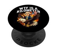 WTF è un chilometro divertente 4 luglio Thomas Jefferson PopSockets PopGrip Adesivo
