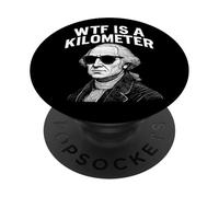 WTF è un chilometro divertente 4 luglio Thomas Jefferson PopSockets PopGrip Adesivo