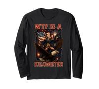 WTF è Un chilometro George Washington 4 luglio Eagle Maglia a Manica
