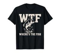 WTF Where's The Fish - Pesca divertente da uomo Maglietta