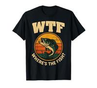 WTF Where's The Fish - Pesca divertente da uomo Maglietta