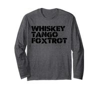 WTF Whiskey And Tango And Foxtrot WTF Maglia a Manica