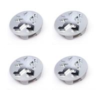 WTGOIGJTB 4 Pezzi Coprimozzi per Peugeot 9x8 2021-2021, Coprimozzo Ruota in ABS Resistenti all'Acqua e alla Polvere di Alta qualità Facili,Silver