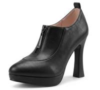Wtharosa Décolleté Ufficio Party Donna Platform Stiletto Zip Frontale | Punta affilata zip frontale tacco sottile 11cm platform 2cm comfort tutto il giorno