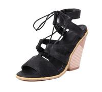 Wtharosa Sandali con Lacci Donna Tacco a Spillo Stampa Serpente Gladiatori Punta Aperta Sandali da Sera Estivi Scarpe col Tacco Alto Reggicalze per Abbigliamento da Vacanza,Nero,42 EU