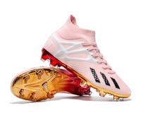 Wtharosa Scarpe da Calcio FG Uomo e Donna Design Alto per Allenamento Professionale e Partite su Terreno Duro Taglie Complete Disponibili,Whitepink fg,42 EU