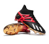 Wtharosa Scarpe da Calcio FG Uomo e Donna Design Alto per Allenamento Professionale e Partite su Terreno Duro Taglie Complete Disponibili,BlackRed fg,44 EU